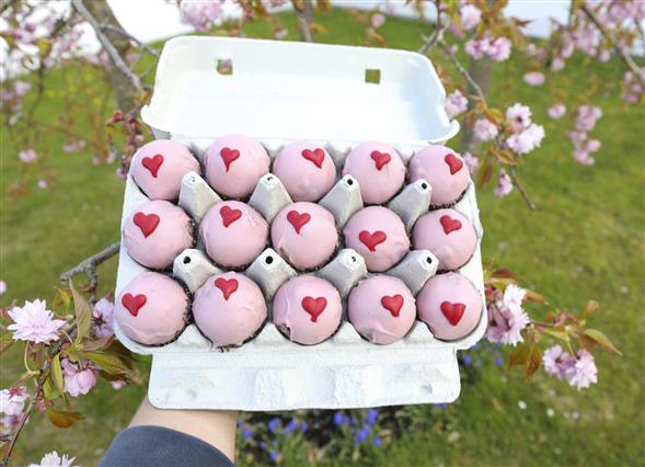 Valentine romkugle 15 stk.