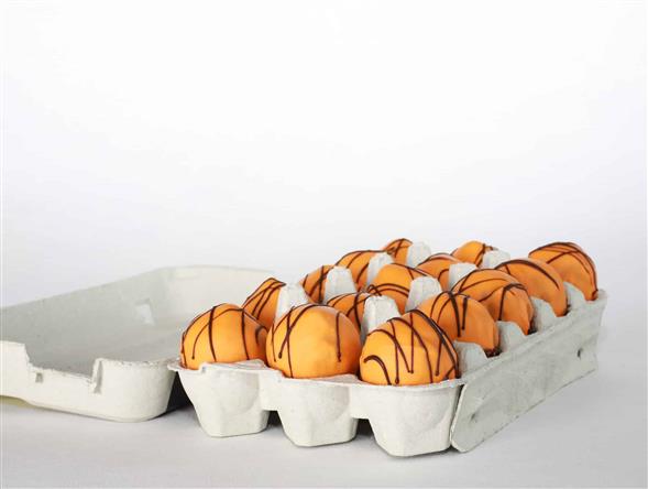 Romkugle med appelsinchokolade 15 stk.