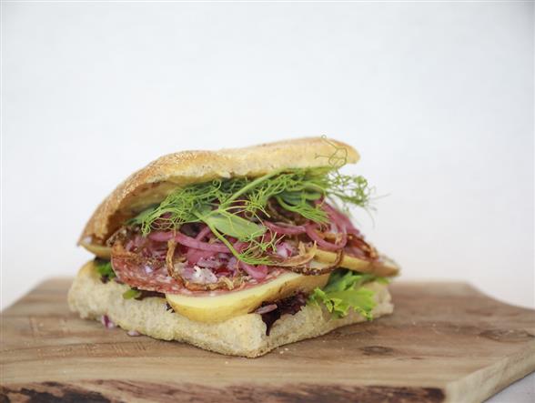 kartoffel/trøffel sandwich