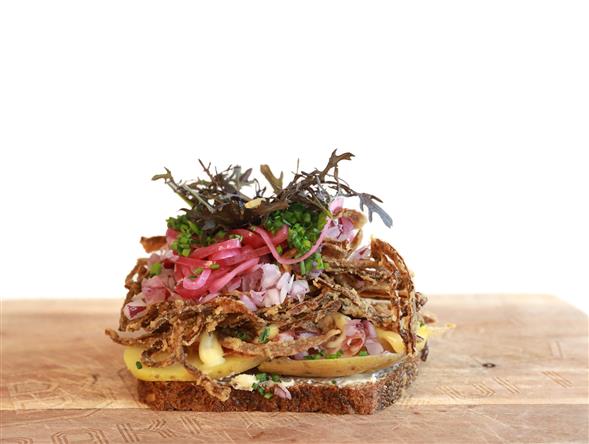 Smørrebrød m/kartoffel