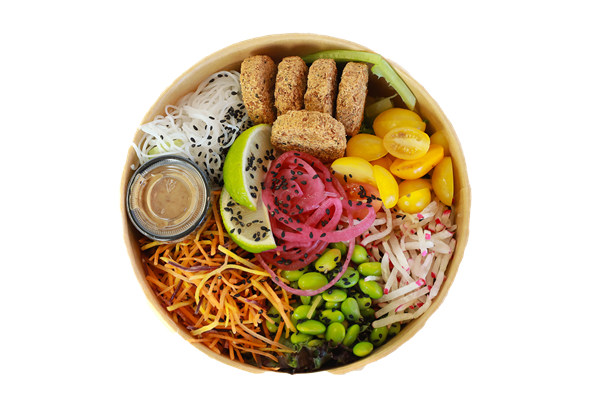 Poke bowl m/ falafel